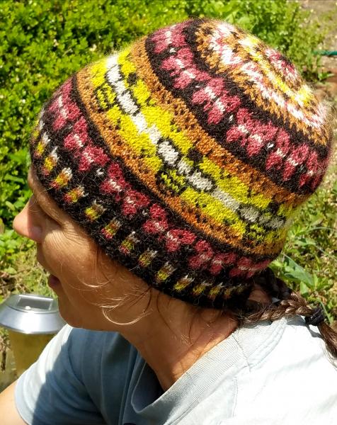 Bees and Butterfies Fair Isle Hat Knitting Kit picture