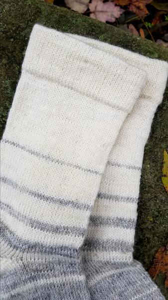 1910 Shepherd Socks-Ombre Dove Grey and White-Women’s size 5-7 picture