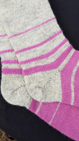 1910 Shepherd Socks-Ombre Dove Grey and Fairy Dust-Women’s Size 7-9 picture