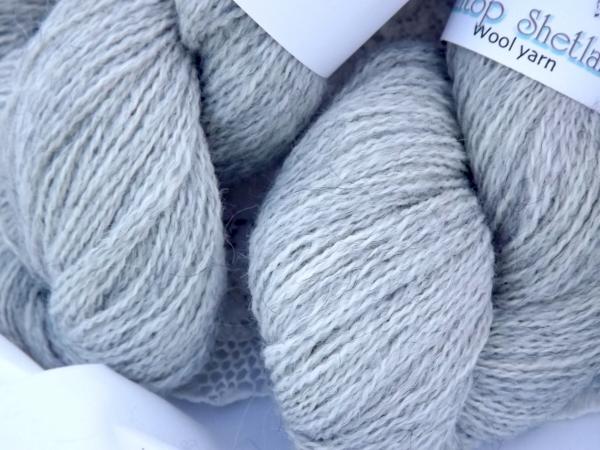 Hilltop Shetland Fingering 200 or 400 YD Skein -Natural Dove Grey picture