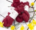 Hilltop Shetland Fingering 200 or 400 YD Skein -Hand Dyed Rose Hips