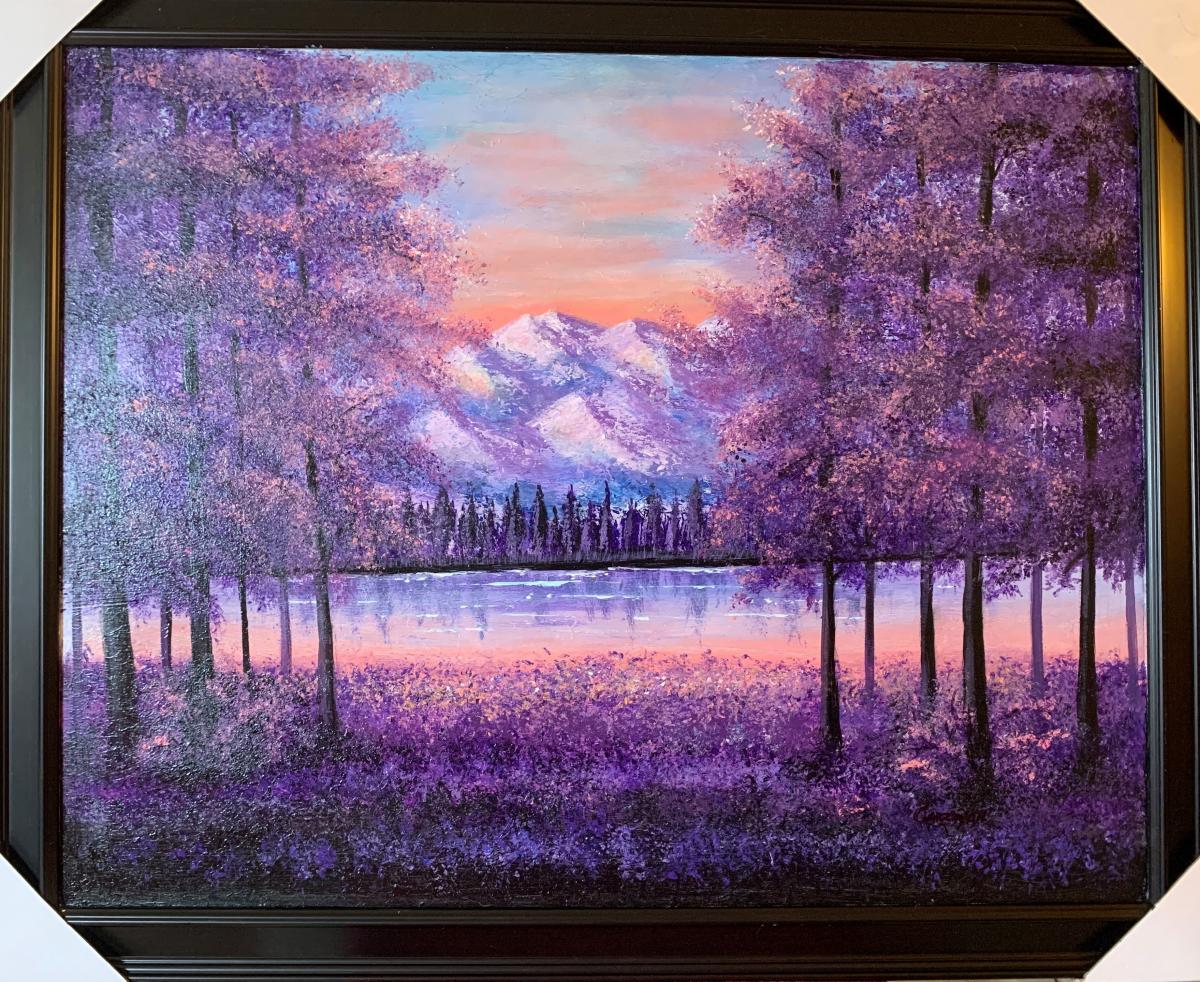 Purple sunrise picture
