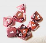 Pink Metal Dice Set