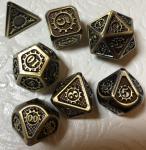 Bronze Gear Metal Dice