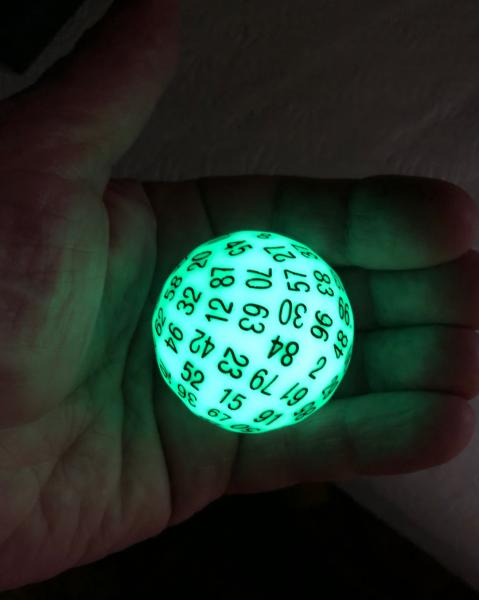 HUGE D100 - Glows in the Dark!!! picture