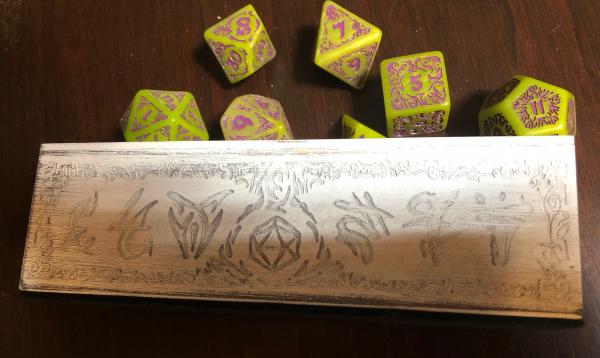 Huge Acrylic dice in Wooden Box picture