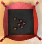 Leather Dice Rolling Snap Tray