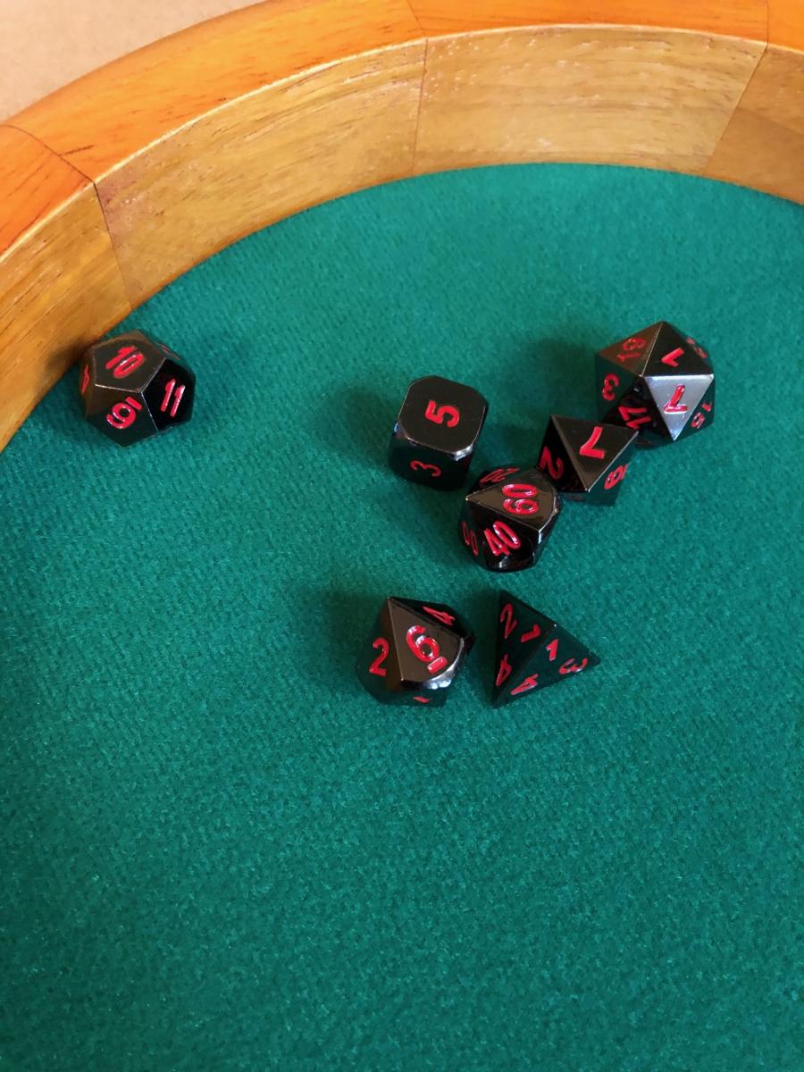 Dice Rolling Tray - Round 12" picture