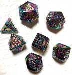 Rainbow Gears Metal Dice