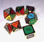 Multi-color Metal Dice Set