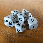 White Metal Dice Set