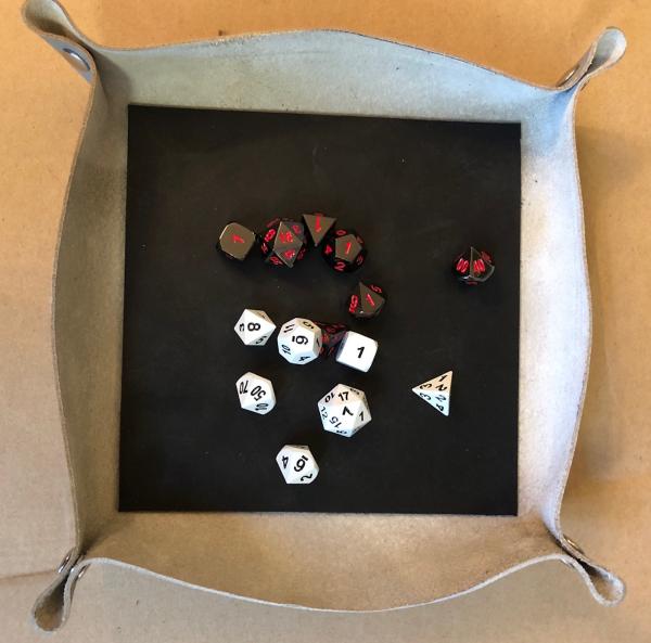 Leather Dice Rolling Snap Tray picture