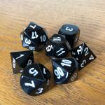 Black Metal Dice Set