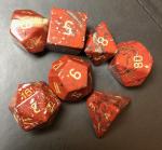 Poppy Jasper Gemstone Dice Set