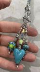 Necklace :: Artisan Turquoise Love TRIOS