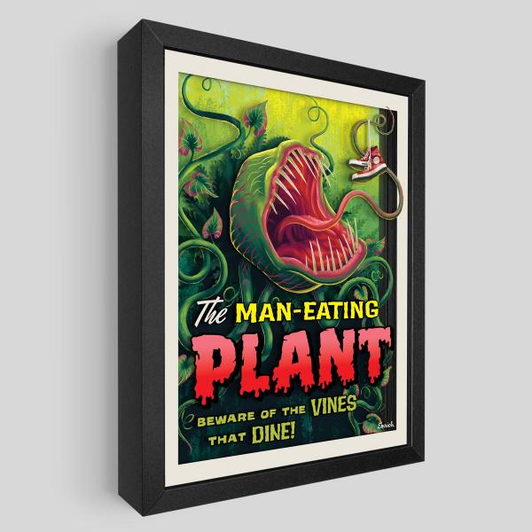 Man Eating Plant Shadowbox Art picture
