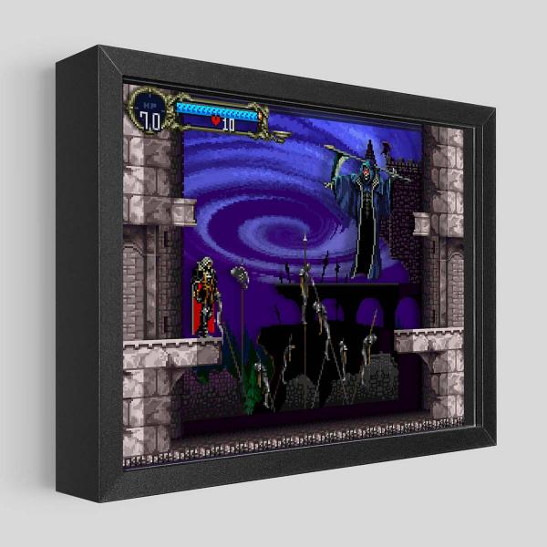 Castlevania SOTN Death Shadowbox Art picture