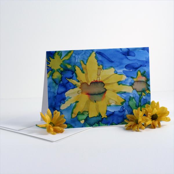 Sunflower card set picture