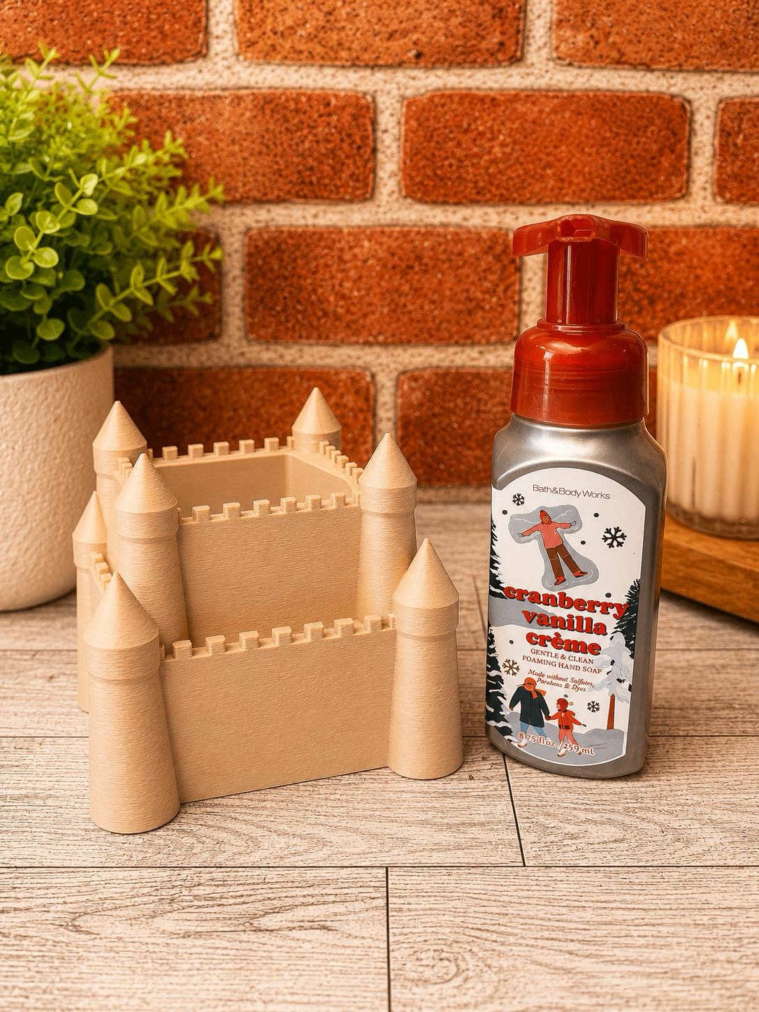 Seaside Sandcastle Soap Caddy for Foaming Soap picture