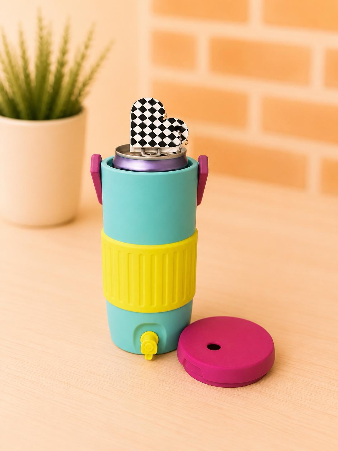 Retro Can Cooler with Can Opener (Nail Saver) picture