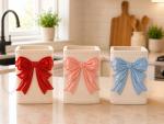 Bow Soap Dispenser Holder | Decorative Kitchen & Bathroom Soap Bottle Sleeve