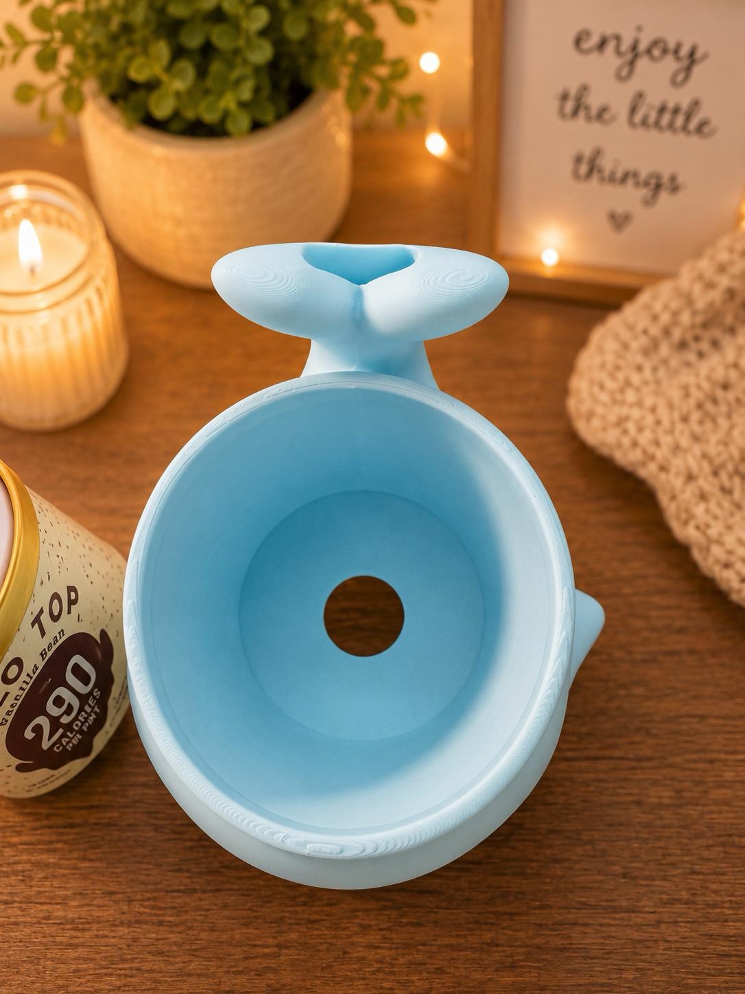 Cute Whale Ice Cream Pint Holder | 3D Printed Ice Cream Cozy picture