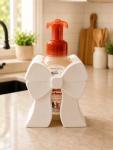 Coquette Bow Foaming Hand Soap Holder | Decorative Kitchen & Bathroom Soap Dispenser Sleeve