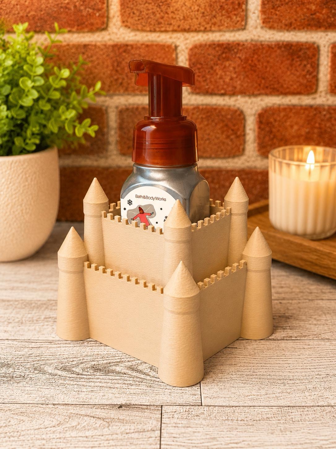 Seaside Sandcastle Soap Caddy for Foaming Soap picture