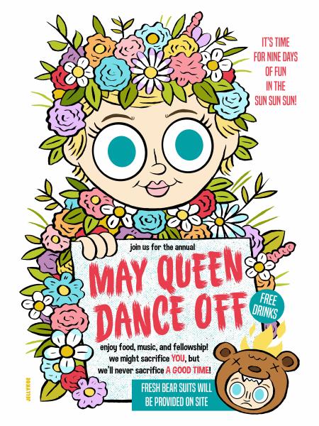 "The May Queen" 12 x 16 poster