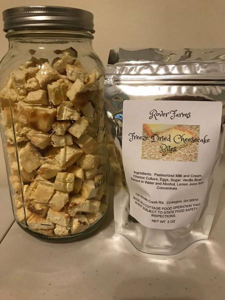 Freeze Dried Cheesecake Bites