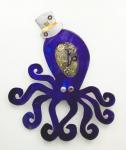 Steampunk Octopus - Blue