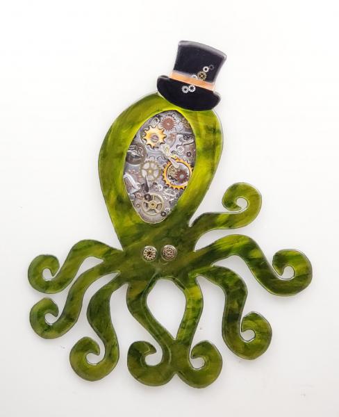 Steampunk Octopus - Green picture