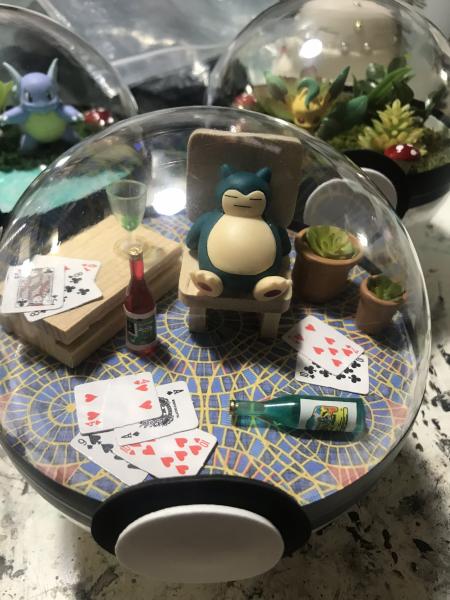 Drunken Snorlax Marriott Carpet Pokeball Terrarium