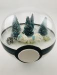 Sleeping Alolan Vulpix Ice Large Pokeball Terrarium