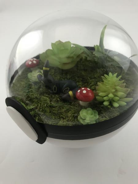 Sleeping Umbreon Large Pokeball Terrarium picture