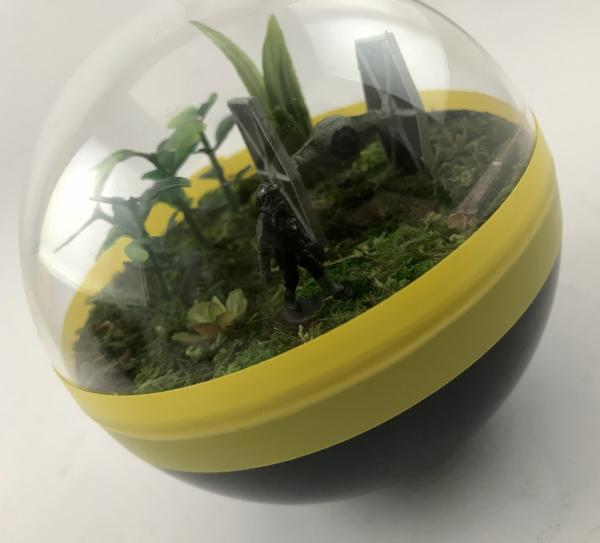 Star Wars Tie Fighter Small Globe Terrarium picture