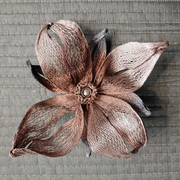 Woven Wire Ribbon Flower picture