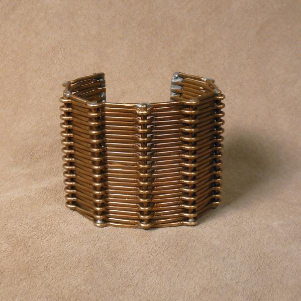 Woven Bronze Architectural Metal Cuff