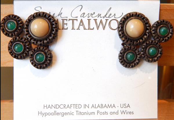 Byzantine Filigree circles earring picture