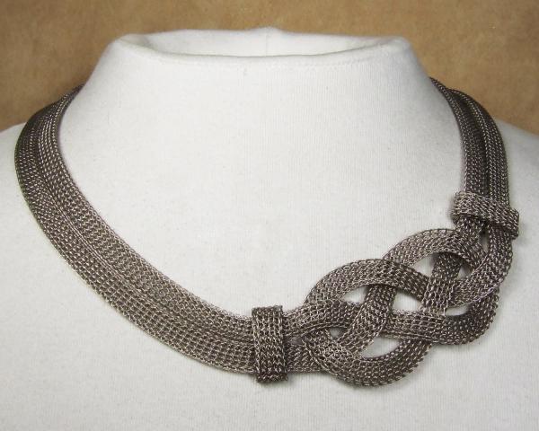 Off Center Celtic Knot Necklace picture