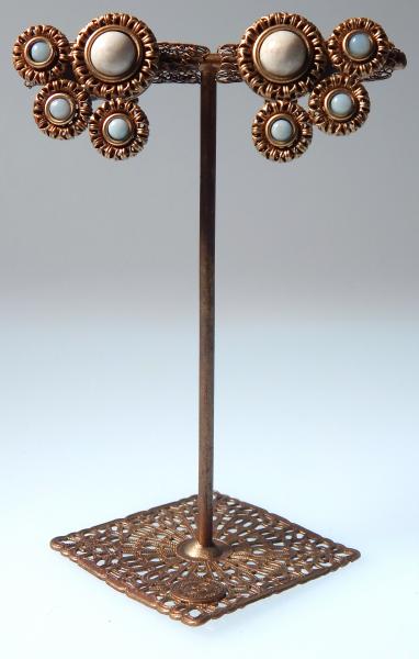 Byzantine Filigree circles earring picture