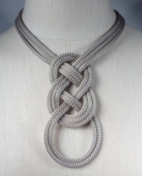 Celtic Style Knotted Ornament Necklace