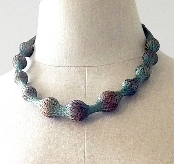 Op Art Braided Wire Bubble Necklace picture