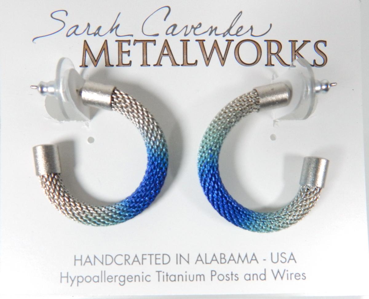 Small Mesh Hoop Earring picture