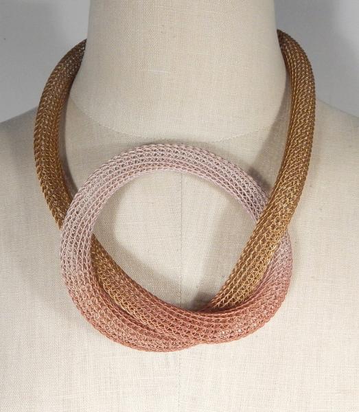 Viking Knit Tubular Knot Necklace