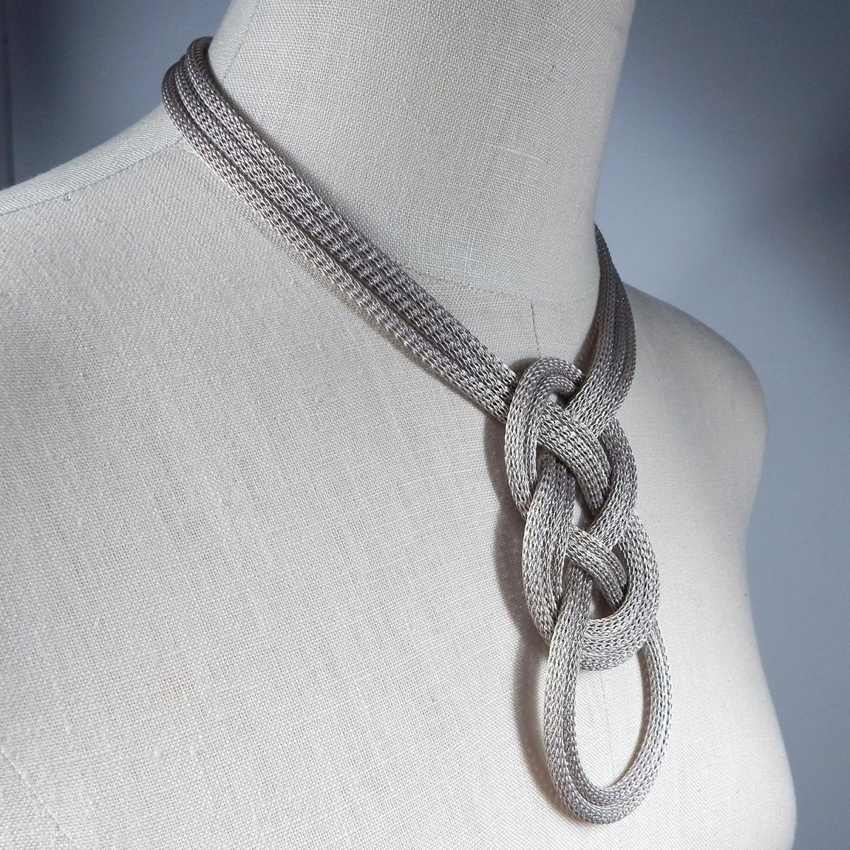 Celtic Style Knotted Ornament Necklace picture