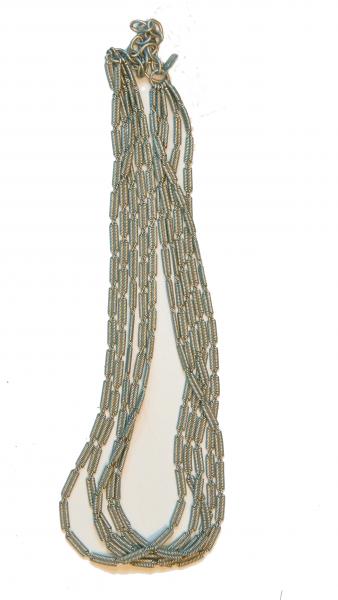 Multi Strand Pinched Coil Mesh Necklace picture