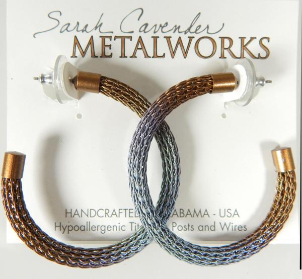 Viking Knit Hoop Earring