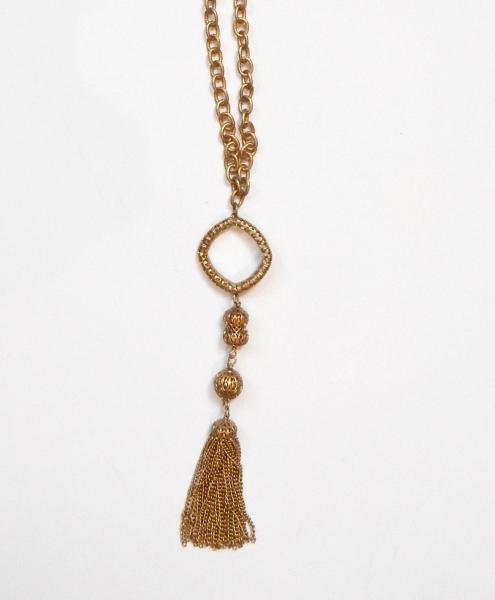 Tassel Pendant with Filigree Diamond picture