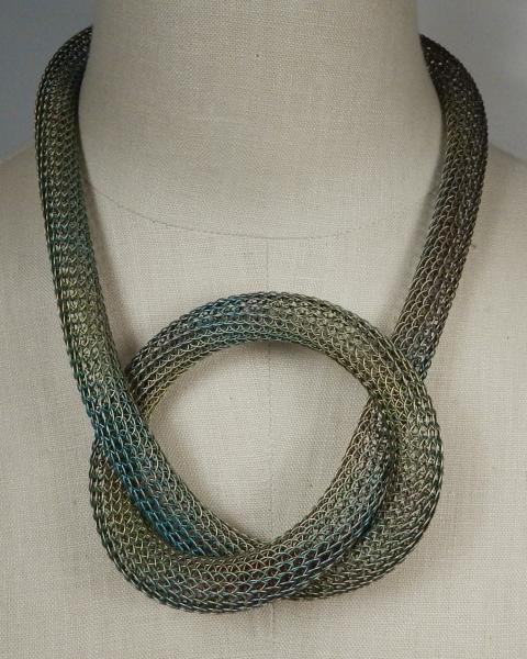 Viking Knit Tubular Knot Necklace picture